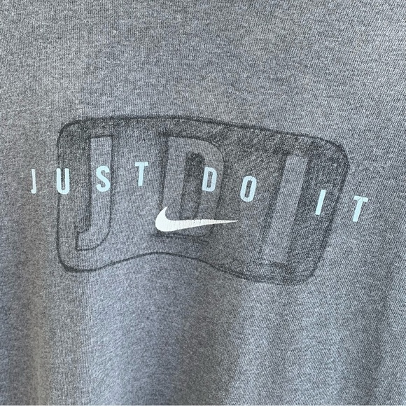 Vintage Tee Shirt Nike Just Do It Mens Adult Size XL Gray 90s Swoosh Logo - Picture 1 of 5